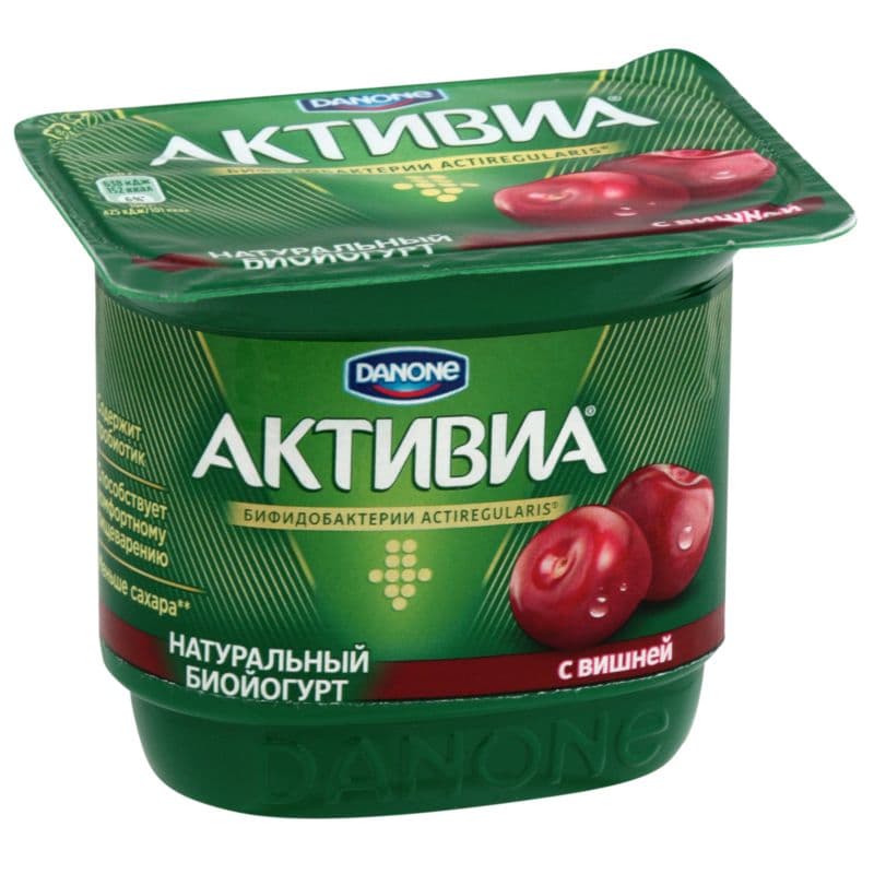 АктиБио Биойогурт обогощ.вишня 2,9% 130г