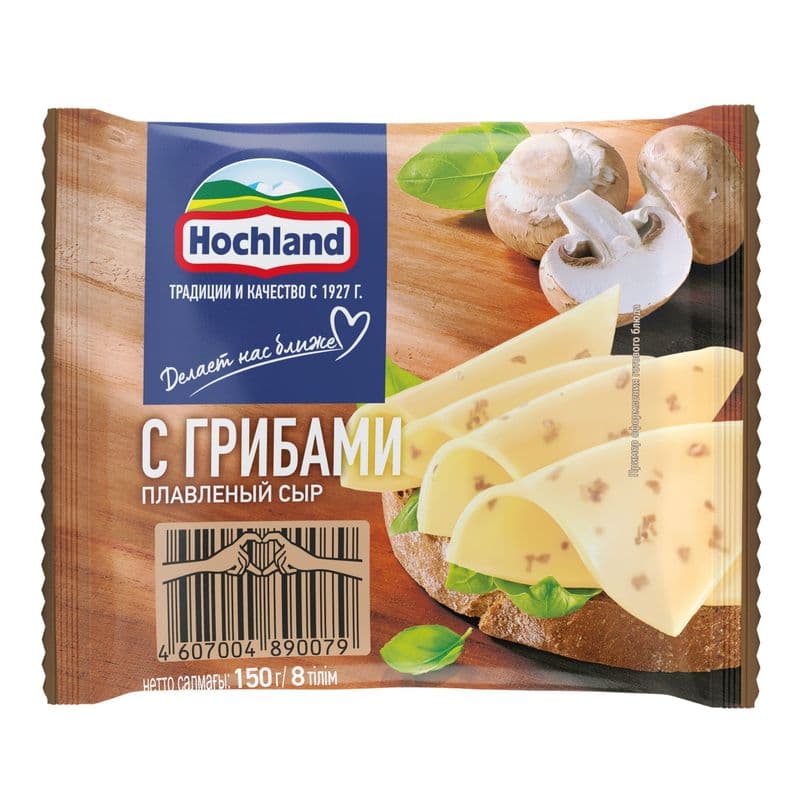 Сыр тост Хохланд 45% 150г Грибы шоу-бокс
