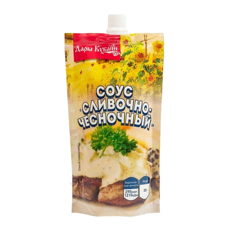 Соус Дары Кубани 200г Сливочно чесночный