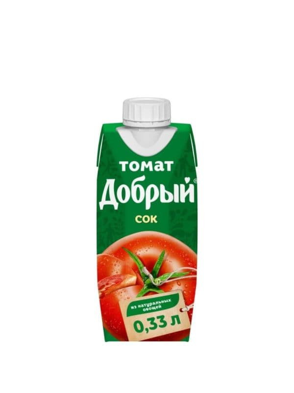 Сок Добрый томат 0,3л пэт