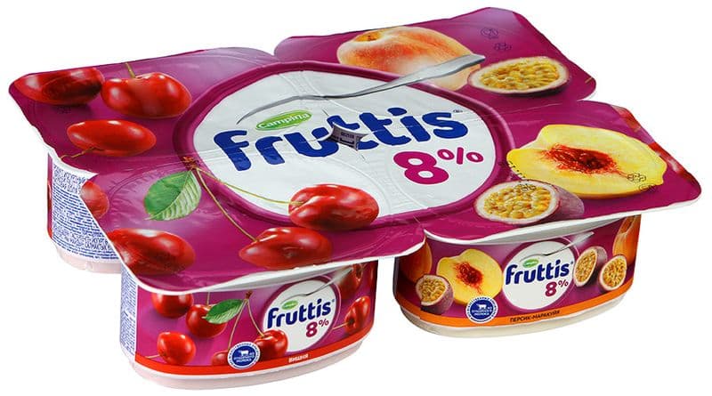 Фруттис прод. йогурт 8% вишня перс.мар 115г  БЗМЖ