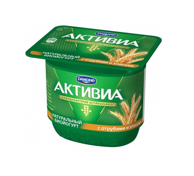 АктиБио Биойогурт обогощ.отруби-злаки 2,9% 130г