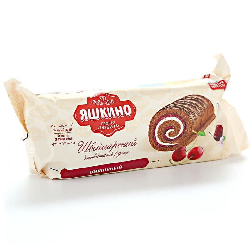 Рулет Яшкино Вишневый 200г