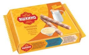 Трубочки вафельные Яшкино со сгущ.молоком 190г
