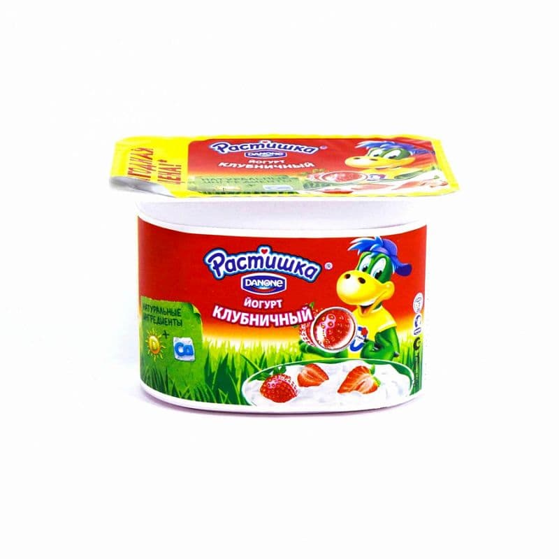 Растишка Йогурт густой обогащ. Клубника 3% 110г