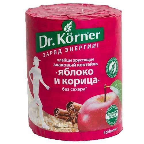 Хлебцы Злаковый коктейль Яблоко с корицей 90г Корнер