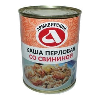 Каша перловая со свининой 340г АМКК