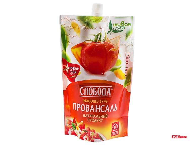 Майонез Слобода провансаль 67% 94мл