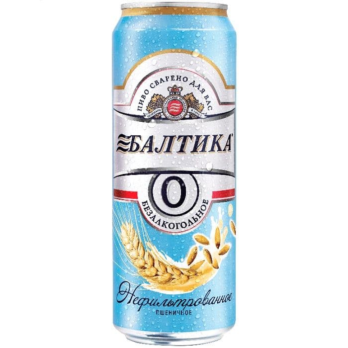 Пиво Балтика №0 пшеничное нефильтр.0,45л ж/б