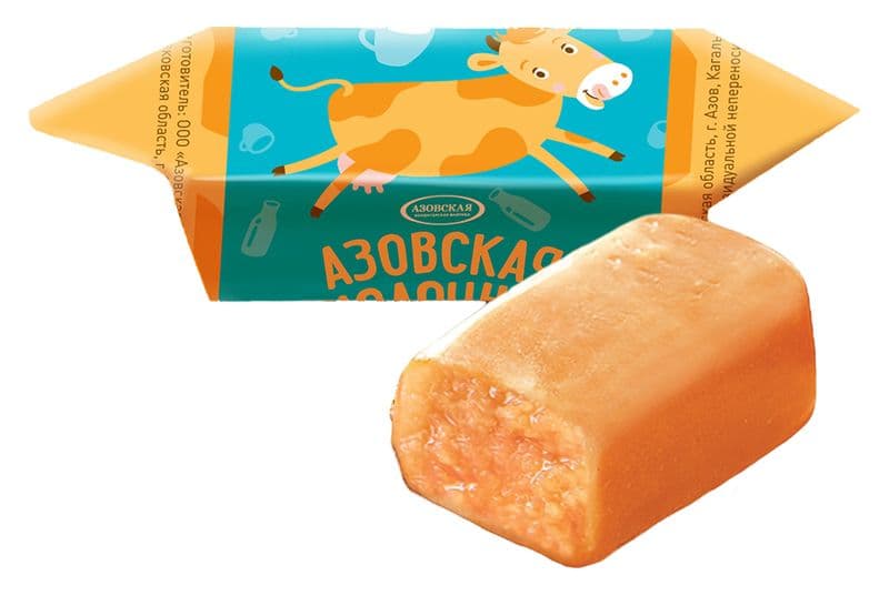Конфеты Азовская Молочная вес Азовская КФ
