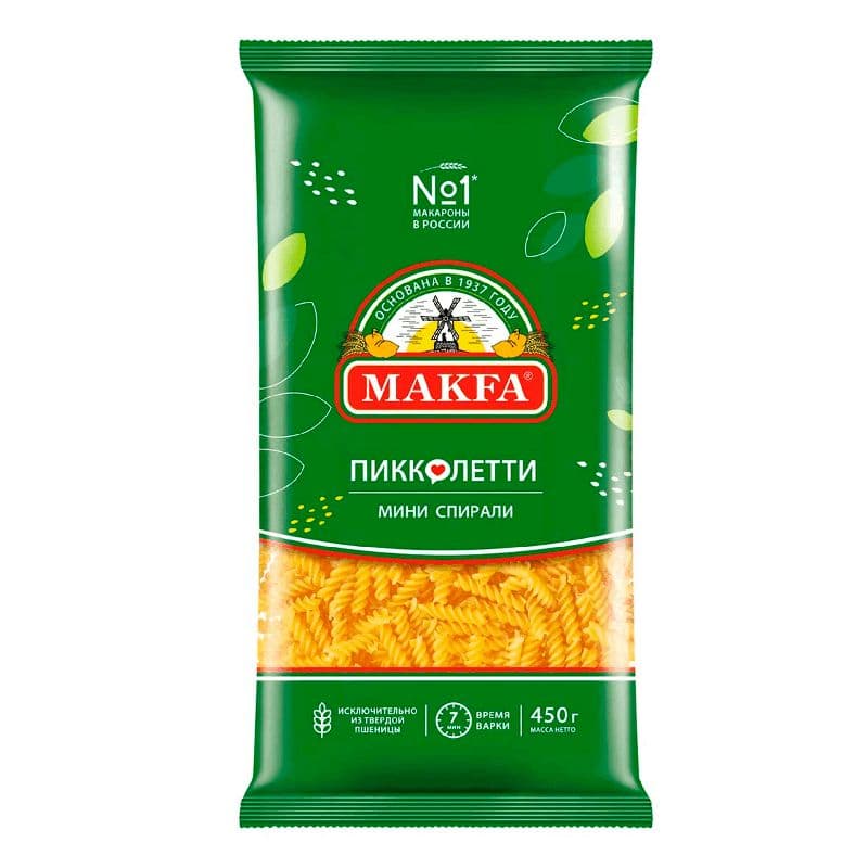 Мак.Макфа Мини спирали 450г