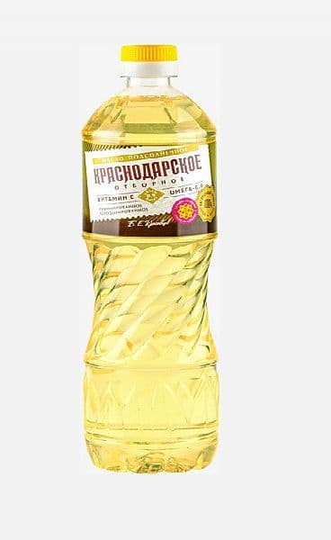 Масло подс.Краснодарское отборное раф. 0,9л*15