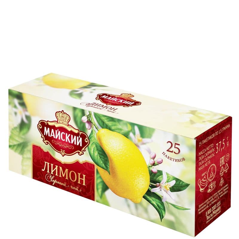 Чай Майский лимон 25пак