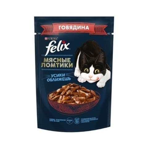 Феликс д/кошек ломтики говядина 75г*26