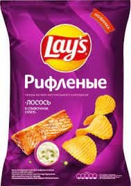 Чипсы Лэйс 140г лосось сливочный соус