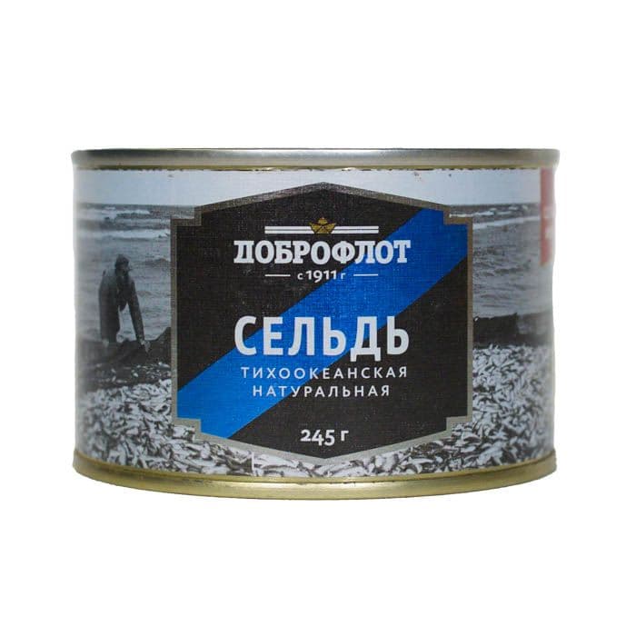Сельдь натур. 245г с/к Доброфлот