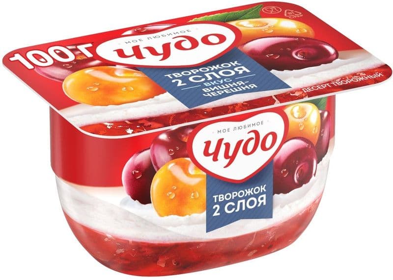 Чудо Десерт Творожный 4% череш.вишня 100г БЗМЖ