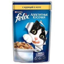 Феликс д/кошек ломтики курица 75г*26