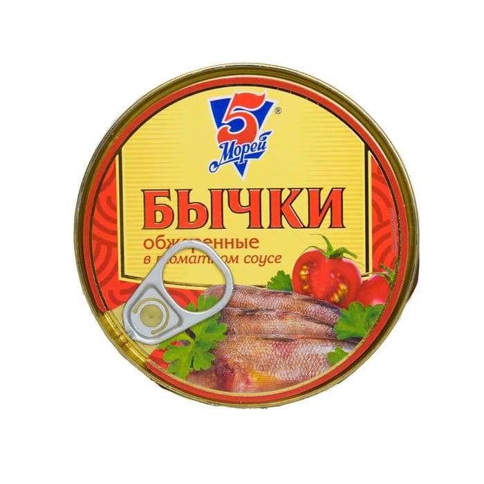 Бычки в т/с 240г Пять Морей