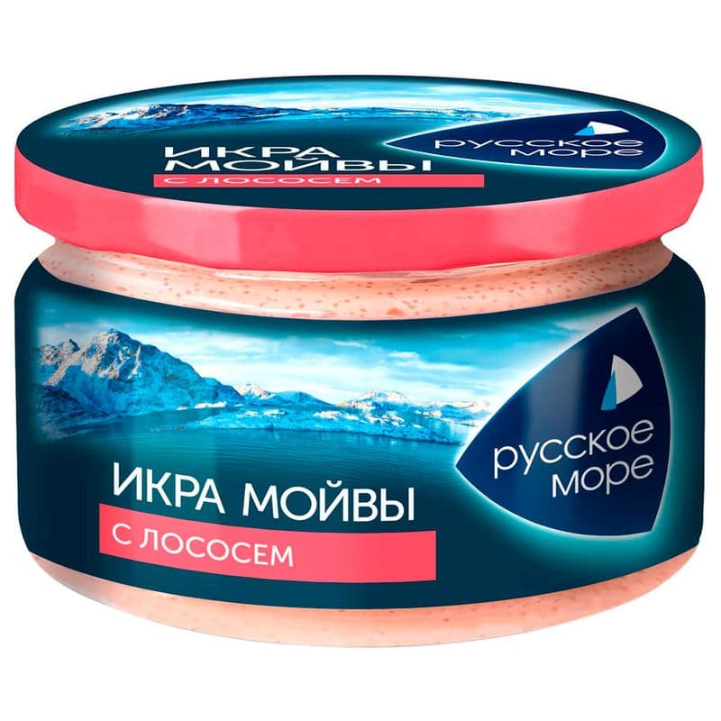 Икра мойвы делик.С лососем 165г с/б Рус.Море