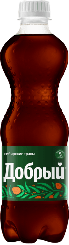 Газ вода Добрый Кола Малина 0,5л пэт