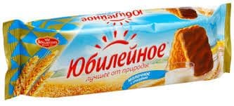 Печенье Юбилейное молочная глазурь 116г