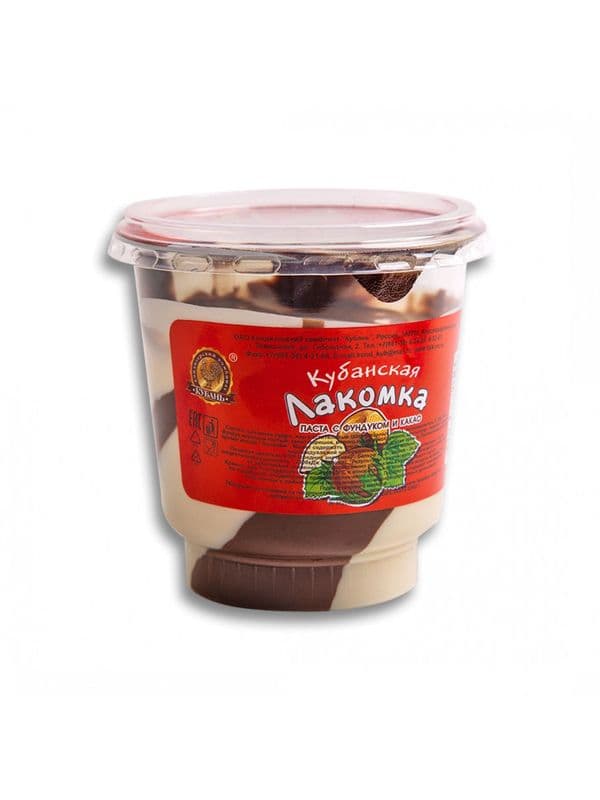 Паста шоколадная Кубанская лакомка с орехом 350г