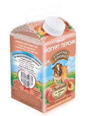 Йогурт Любаня из Кубани 1,5% персик 450г БЗМЖ