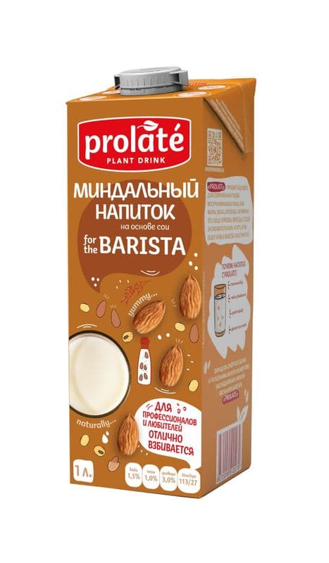 Напиток миндальный Бариста "Пролате" у/п 1л