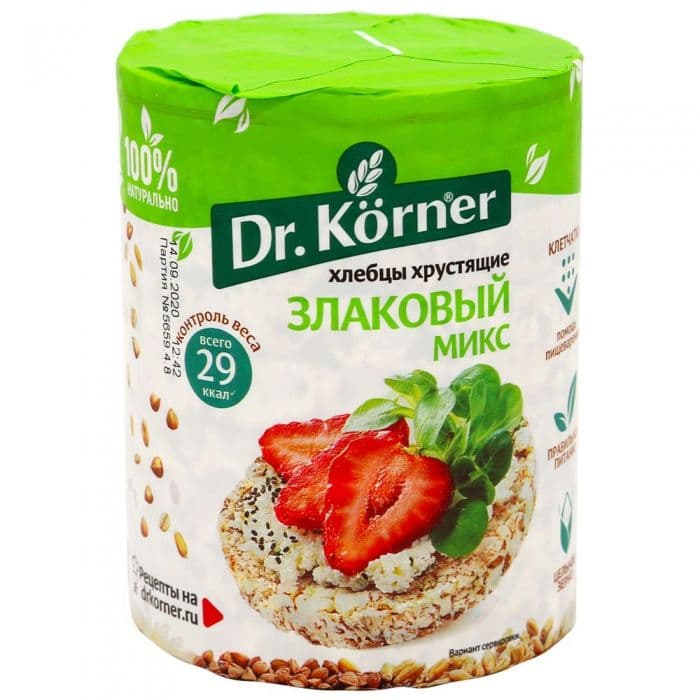 Хлебцы Злаковый Микс 90г Корнер