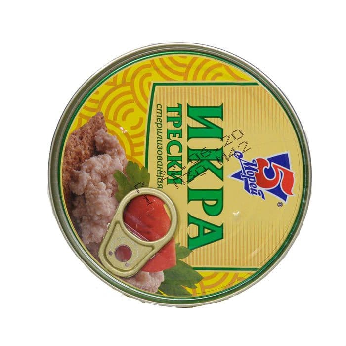 Икра трески 160г с/к Пять Морей