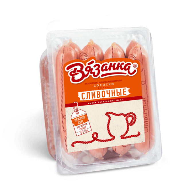 Сосиски Сливочные  450г Вязанка