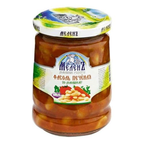 Фасоль печеная по-домашнему 550г Меленъ