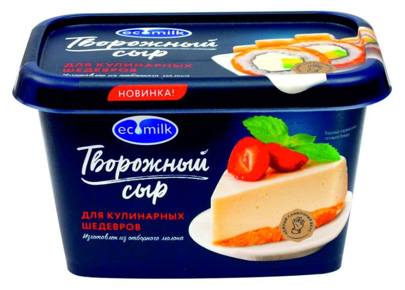 Сыр творожный 400гр Экомилк