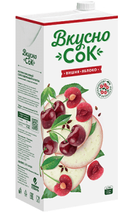 Напиток сокосод. ВкусноСок Яблочно-вишневый 1,93л