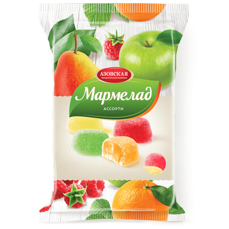 Мармелад Ассорти 300г Азовская КФ