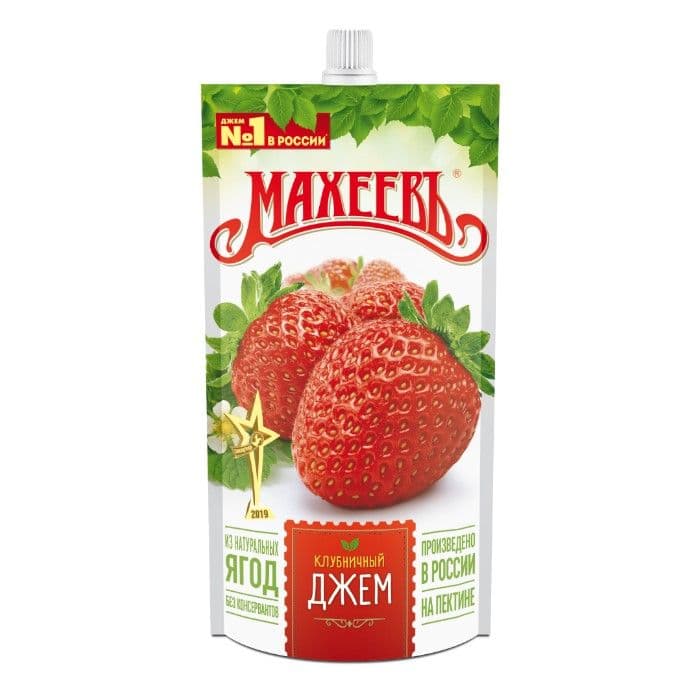 Джем Клубничный 300г м/у с доз Махеев