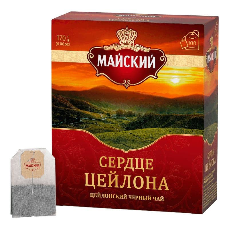 Чай Майский Сердце Цейлона 100пак