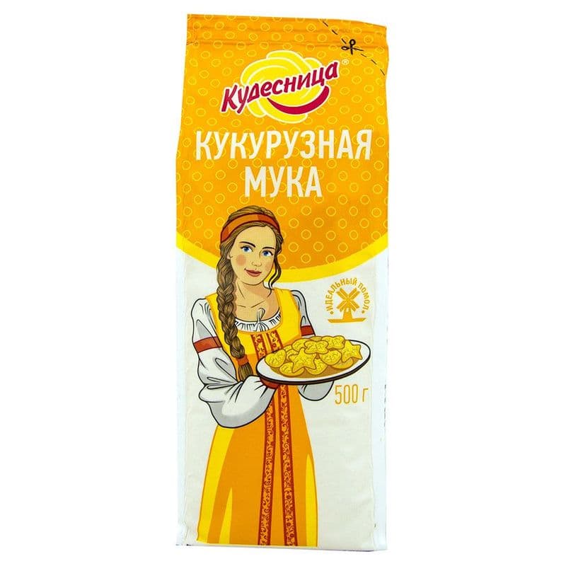Мука кукурузная 500г Кудесница