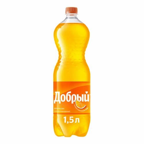 Газ вода Добрый Апельсин 1,5л пэт