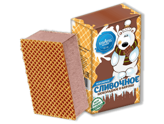 Мороженое Шоколадное в брикете 90г Кубарус
