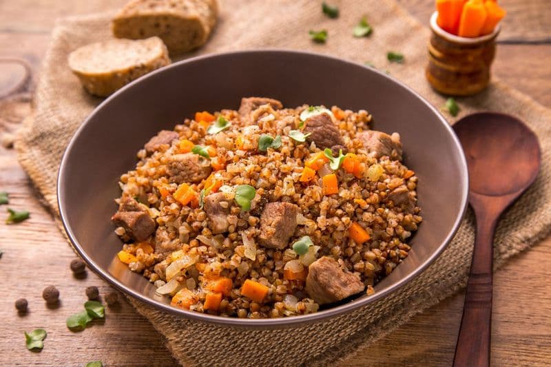 Гречка по купечески вес  ЛЭНД