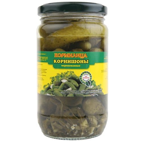 Огурцы Кормилица корнишоны 700мл (3-6см)