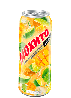 Газ.вода Коктейль Мохито Манго 0,45л ж/б Очаково