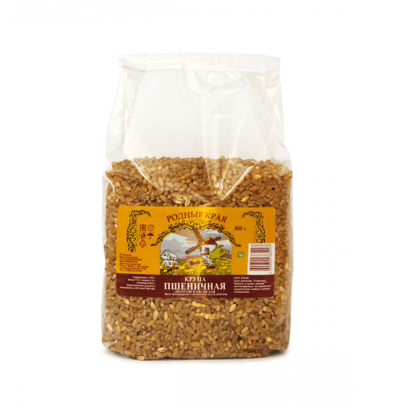 Крупа Пшеничная м/с 800г Родные края