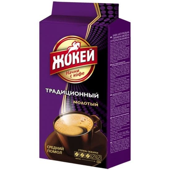 Кофе Жокей молотый традиционный в/с 100г
