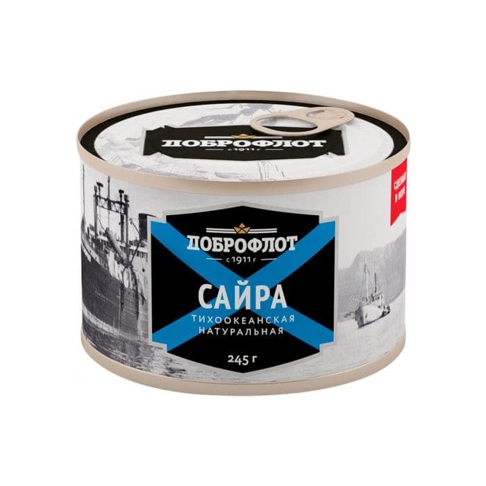 Сайра натур.245г с/к Доброфлот