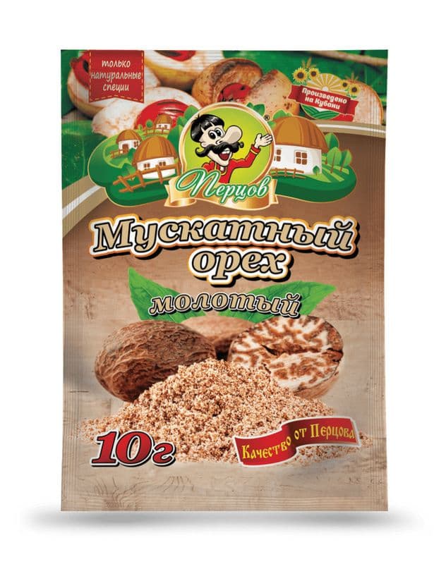 Мускатный орех молотый 10г Перцов