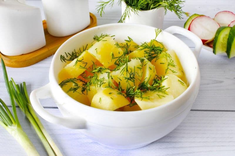 Картофель отварной вес  ЛЭНД