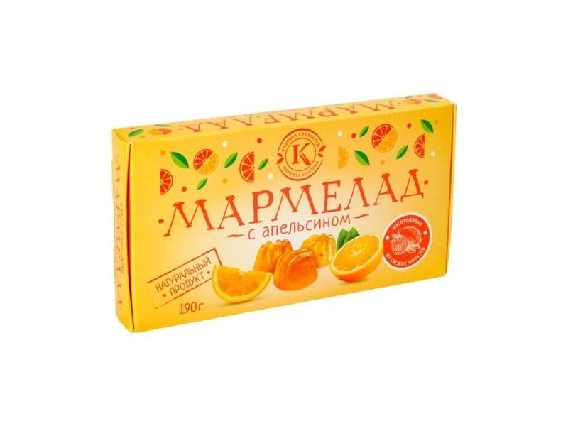 Мармелад с Апельсином 190гр Фабрика Сладостей